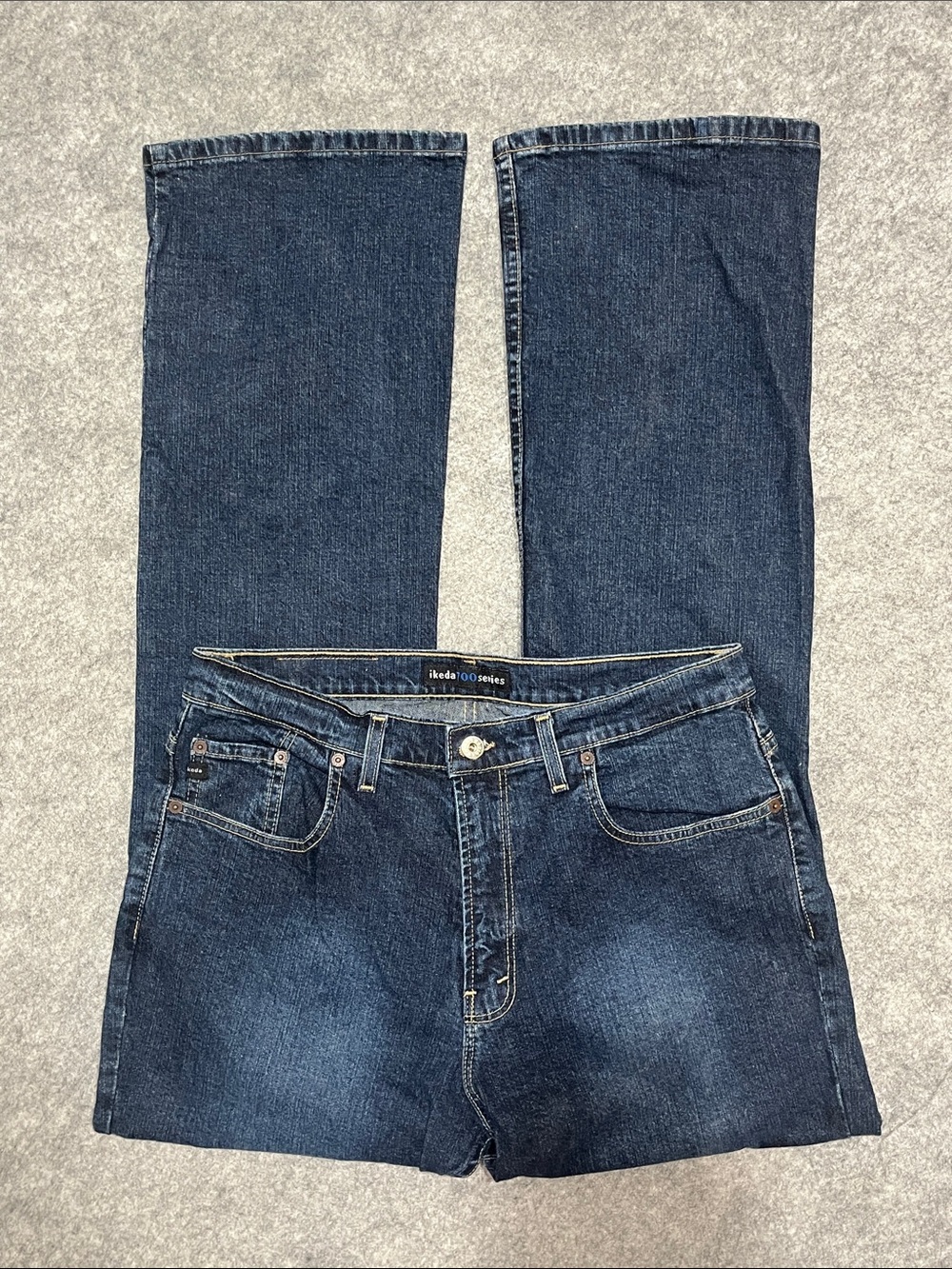 Ikeda 100 Series Men's Bootcut Jeans in Dark Blue